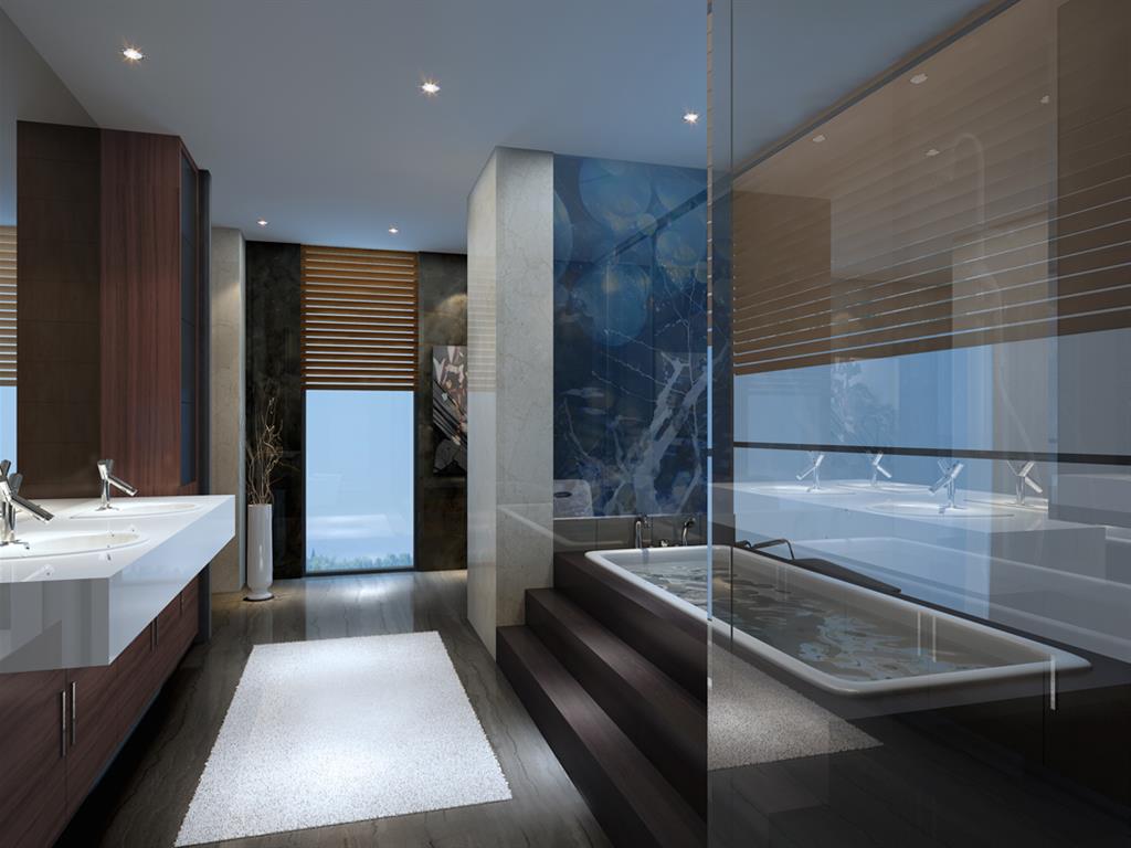 Salles de bain bleu idée décoration salles de bain bleu et ...