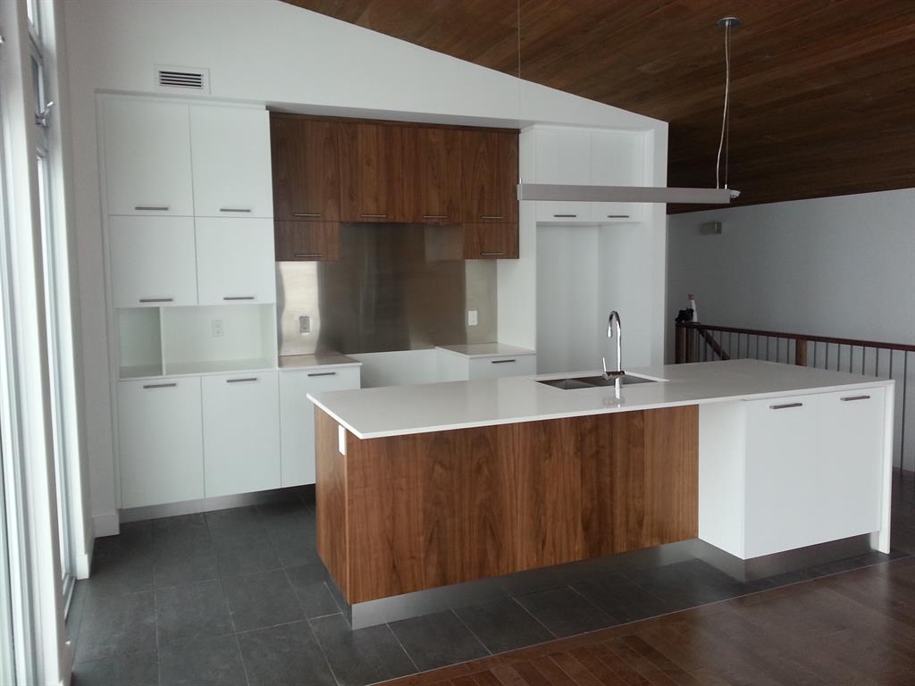 Cuisine design blanc et bois: les matieres tendance pour la ...