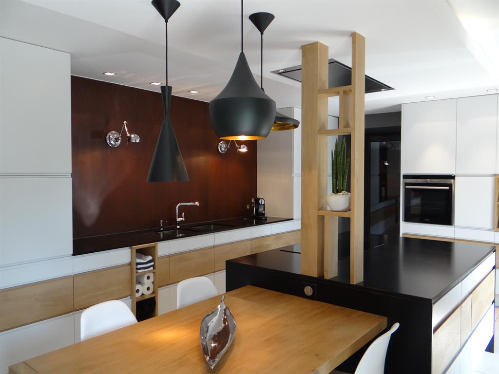 Cuisine design blanc et bois: les matieres tendance pour la ...
