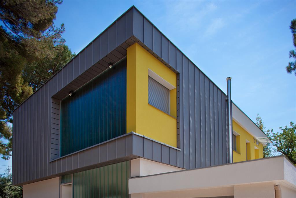 Villa avec façade en zinc lhenry architecture photo n°13 Zinc Véranda désign