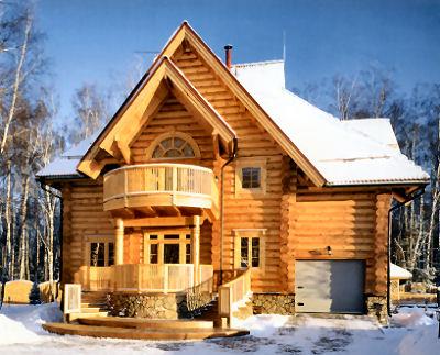 Maison bois résultats d'aol image search Chalet Rondin idées
